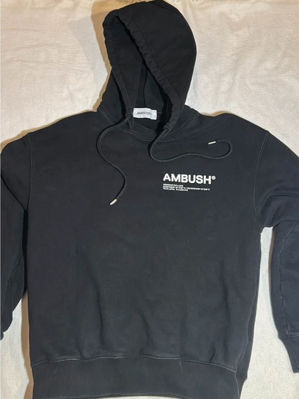 AMBUSH® Men's Black Logo Hoodie Sweatshirt